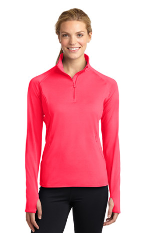 Sport-Tek Women's Sport-Wick Stretch 1/2-Zip Pullover