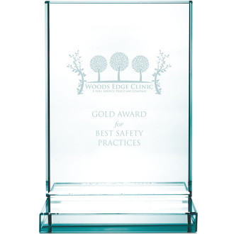 Jade Award with Jade Base - Vertical