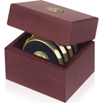 Four Coasters with Solid Cherry Chest