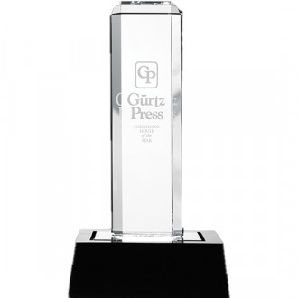 Vertical Highlight Award with Lighted Base