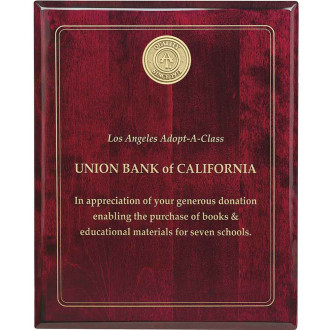 Rosewood Plaque - 8