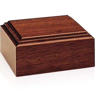 Mahogany-Tone Wood Base - Unlighted