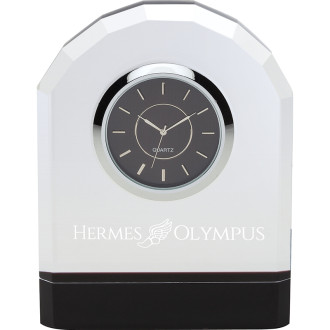 Pomezia Crystal Desk Clock