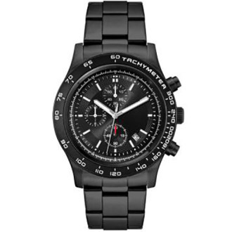 Unisex Watch Men's Chronograph Watch Brushed Silver 44mm