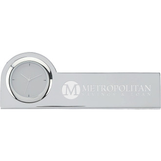 Struttura III Clock & Business Card Holder