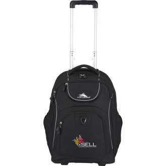High Sierra Powerglide Wheeled Computer Backpacks Embroidered