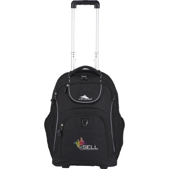 High Sierra Powerglide Wheeled Computer Backpacks Embroidered