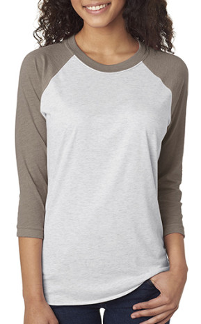 Next Level Unisex Triblend 3/4 Sleeve Raglan