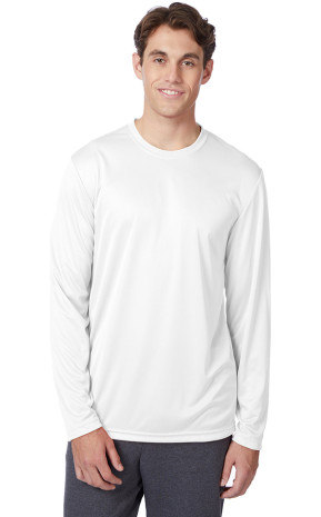 Hanes Adult Cool DRI with FreshIQ LS Performance T-shirts