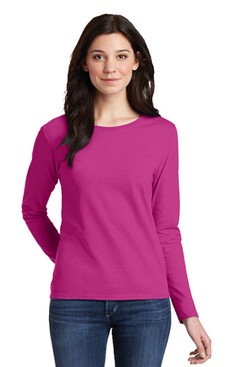 Gildan?Ladies Heavy Cotton?100% Cotton LS T-shirts