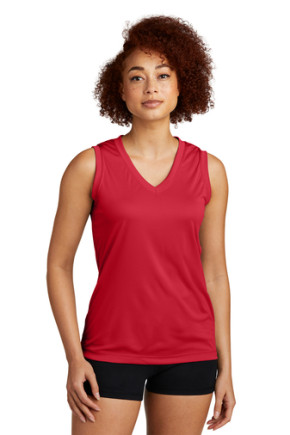 Sport-Tek Ladies Sleeveless PosiCharge V-Neck T-shirts