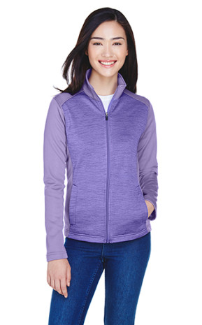 Devon & Jones Ladies'  Newbury Colorblock Melange Fleece