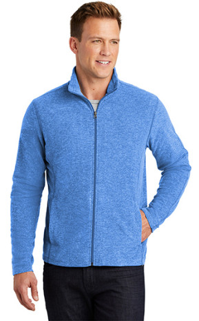 Port Authority Heather Microfleece Full Zip Jackets