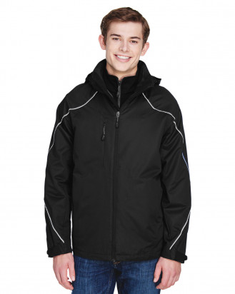 North End Men's Angle 3-In-1 Jackets with Bonded Fleece Liner