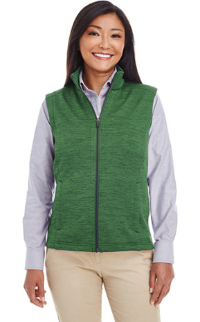 Devon & Jones Ladies'  Newbury Melange Fleece Vests