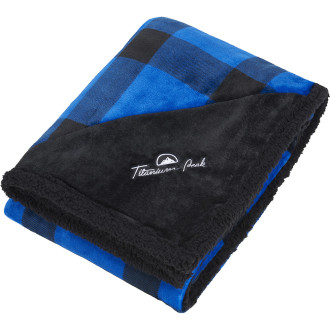 Field & Co. Buffalo Plaid Sherpa Blankets