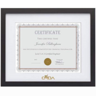 Aberdeen Certificate Frame - Black