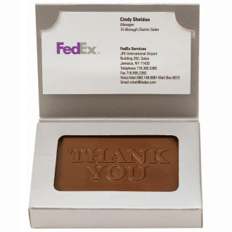 Wrapped Chocolate Business Card 1 oz.