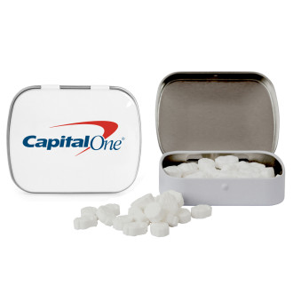Domed Tins with Dollar Sign Shaped Mints