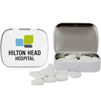 Domed Tins with Heart Shaped Mints