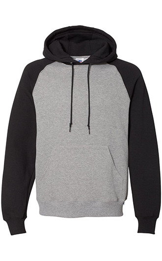 Russell Athletic - Dri Power Colorblock Raglan Hooded Sweatshirt