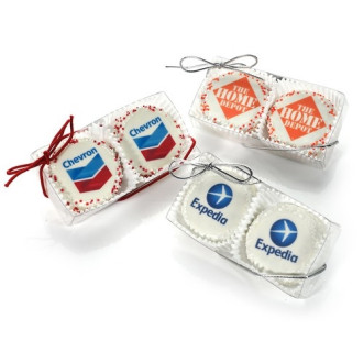 Clear Acetate Box of 2 Logo Oreos