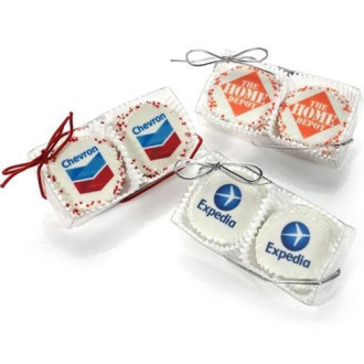Clear Acetate Box of 2 Logo Oreos