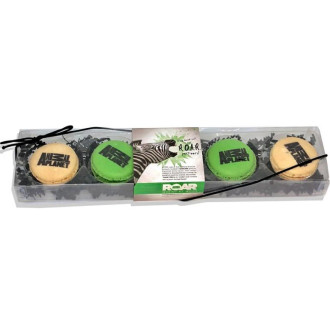 Direct Imprint Macarons Box of 5 with Custom Printed Sleeve