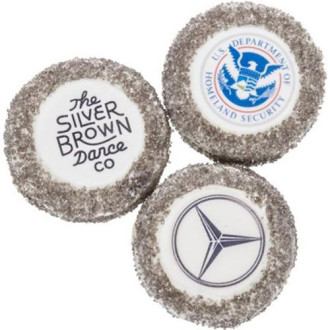 Round Silver Sugar Picture Cookies