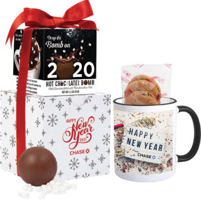 Mrs. Fields Mug & Cookies with Hot Chocolate Bomb Gift Set