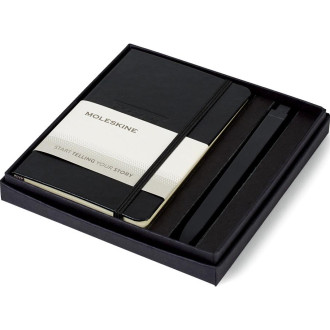 Moleskine Pocket Notebook and GO Pen Gift Set - Deboss
