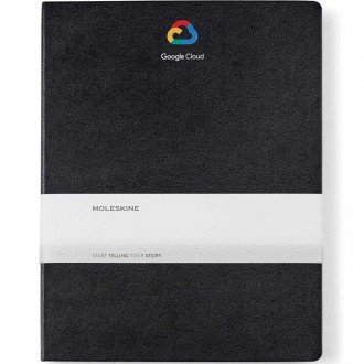 Moleskine Hard Cover Ruled XX-Large Notebook- Screen Print