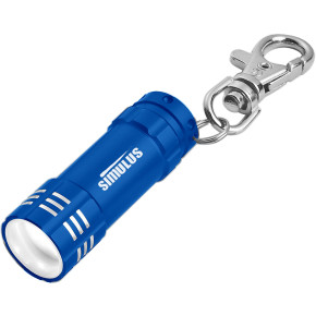 Mini Aluminum LED Flashlight With Key Clip