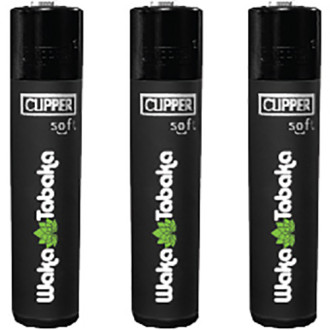 Custom Clipper Soft Touch Lighters Black