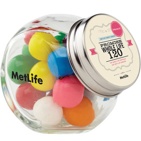 Mini Glass Canister Jar (Gumballs)