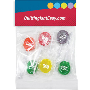 Lollipops in Header Bag