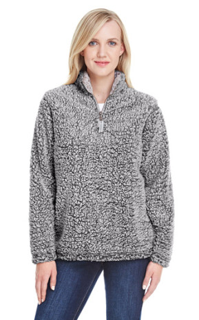 J America Ladies' Epic Sherpa Quarter Zip