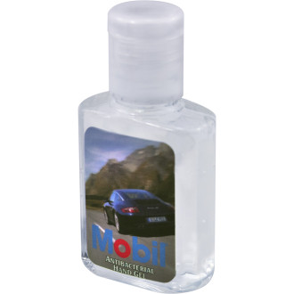 Gel sanitizer in square bottle - 1.7 oz.