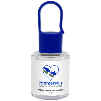 1 Oz. Hand Sanitizer with Carabiner Cap