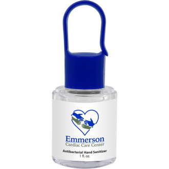 1 Oz. Hand Sanitizer with Carabiner Cap