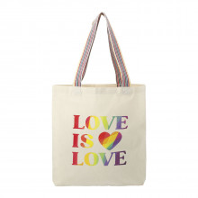 Rainbow Recycled 6oz Cotton Convention Totes