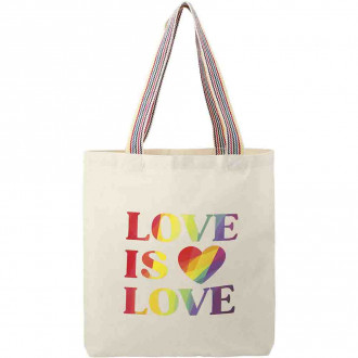 Rainbow Recycled 6oz Cotton Convention Totes