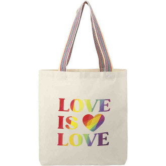 Rainbow Recycled 6oz Cotton Convention Totes