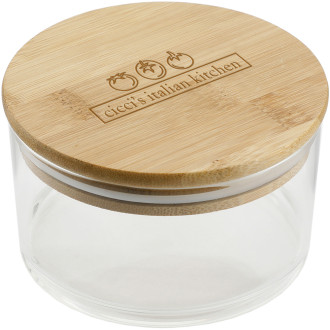 Glass Food Container with Bamboo Lid