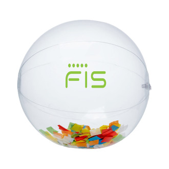 Multi Color Confetti Filled Round Clear Beach Balls
