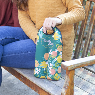 Neoprene Double Wine Tote with Handles