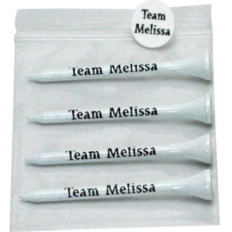 Golf Tee Polybag Combo Pack with (4) 3 1/4 Inch Tees, and (1) Ba