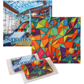 Sublimated Microfiber Cloth W/Case