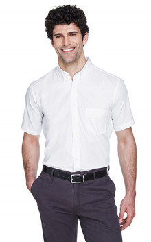 Core 365 Mens Optimum Short-Sleeve Twill Shirt