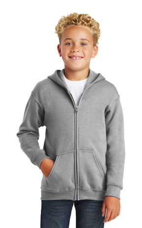 Gildan Youth Heavy Blend Full-Zip Hooded Sweatshirt